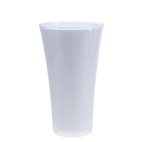 Vase “Fizzy” Ø20cm H35cm blanc 1 pce