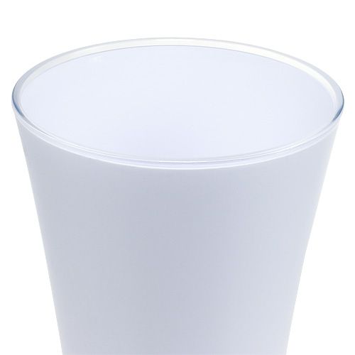 Article Vase “Fizzy” Ø20cm H35cm blanc 1 pce