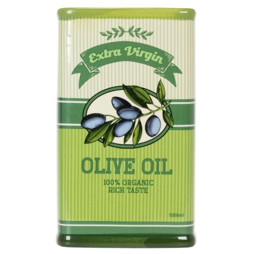 Article Vase à huile d'olive en céramique, idéal pour la décoration de la cuisine et d'une table méditerranéenne, 18 cm