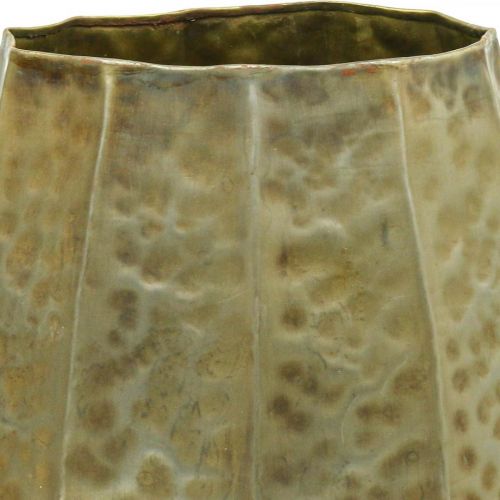 Floristik24 Vase déco vase métal laiton vintage Ø43/30cm lot de 2