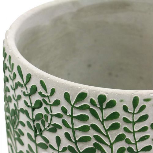 Floristik24 Jardinière à vrilles, jardinière en céramique, jardinière, aspect béton Ø20,5cm H17,5cm