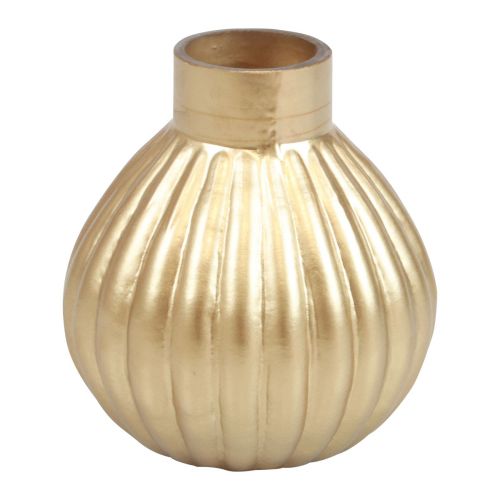 Floristik24 Vase vase en verre doré bulbeux vase décoratif verre Ø10,5cm H11,5cm