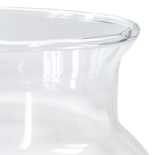Floristik24 Vase décoratif en verre lanterne verre clair Ø18,5cm H25,5cm