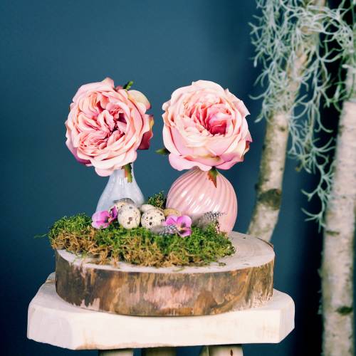 Floristik24 Vase Ø7.5cm H10cm nacre rose 6pcs