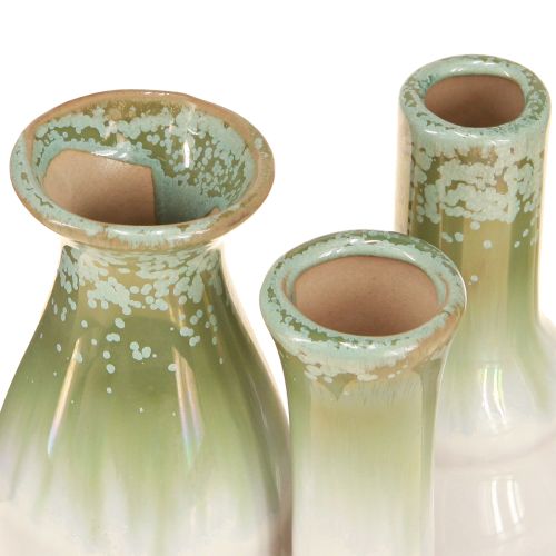 Article Vases décoratifs en céramique sur plateau, objet de décoration polyvalent, 26 cm
