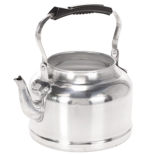 Théière décorative vintage en métal aspect zinc Ø19 cm H15 cm acheter | Floristik24.fr