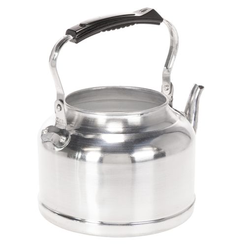 Théière décorative vintage en métal aspect zinc Ø19 cm H15 cm | Floristik24.fr