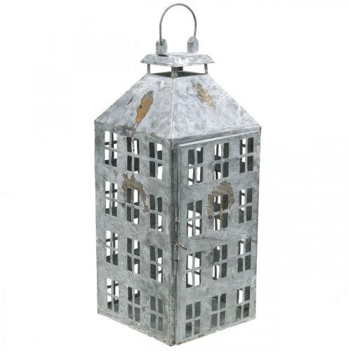 Lanterne décorative vintage en métal maison lumineuse Shabby Chic H41,5cm