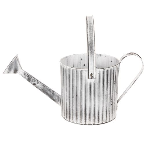 Pot de fleurs vintage Ø17cm, arrosoir décoratif, pot en métal style shabby chic | Floristik24.fr