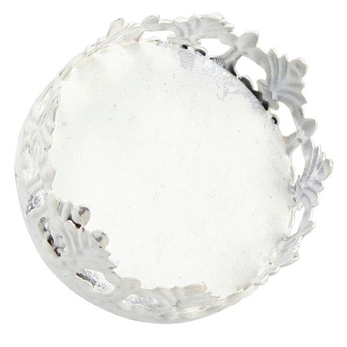 Article Photophore vintage à piquer Blanc Ø5,5cm H8cm 4pcs