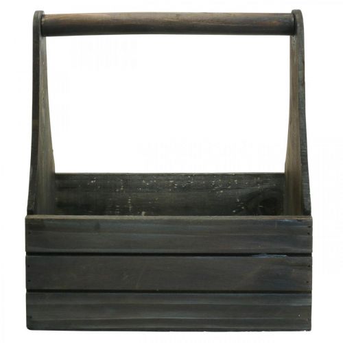 Floristik24 Jardinière en bois pour jardinière vintage marron 28×14×31cm