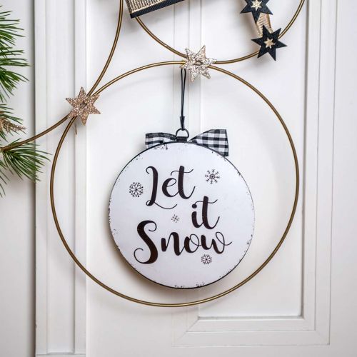 Article Cintre décoratif boule de sapin de Noël en métal vintage Ø15cm 3 pcs