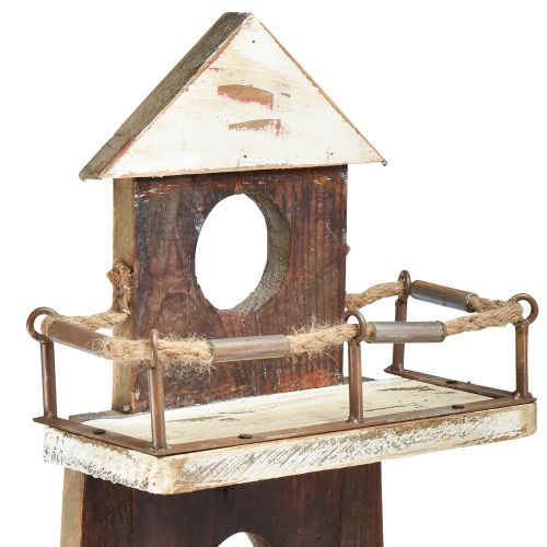 Floristik24 Etagère vintage phare décoratif maritime en bois 30×11,5×75cm