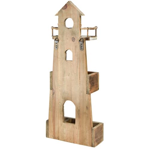 Floristik24 Etagère vintage phare décoratif maritime en bois 30×11,5×75cm