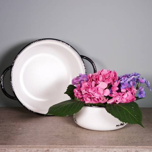 Floristik24 Bols en métal vintage Ø19.5cm - Ø25cm 2pcs