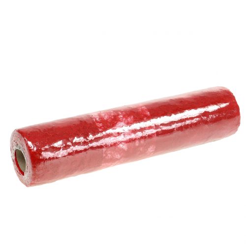 Floristik24 Chemin de table rouge intissé 30 cm x 25 m
