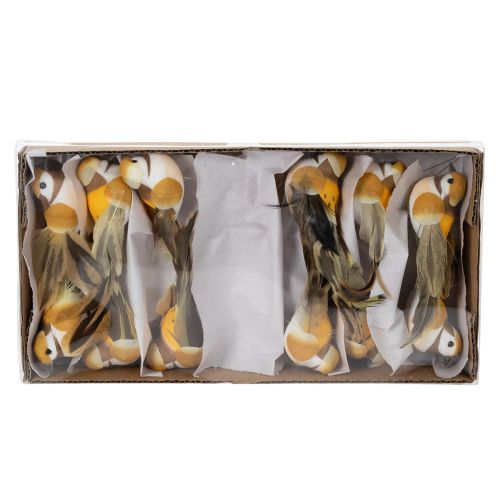 Article Décorations d'oiseaux pour une table festive. Piquets d'oiseaux polyvalents, 10 cm, lot de 12.