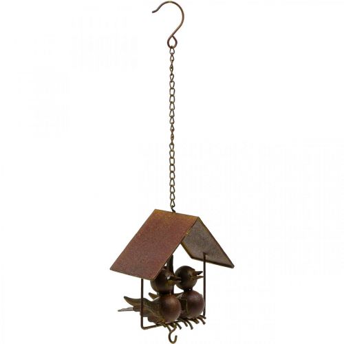 Floristik24 Déco oiseaux à suspendre rouille déco métal marron 14.5×16cm