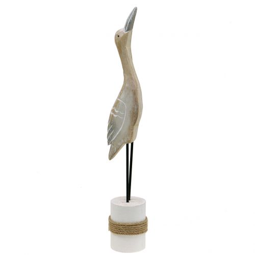 Sculpture oiseau en bois H40cm