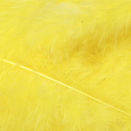 Article Plumes d&#39;oiseaux jaunes pour travaux manuels, plumes décoratives 5cm - 10cm 20g