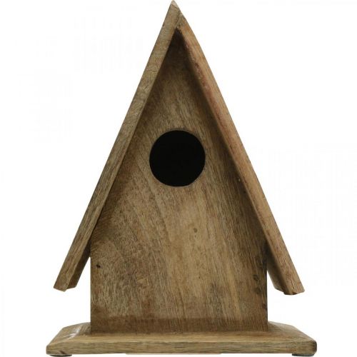 Article Nichoir déco, nichoir à poser bois naturel H21cm
