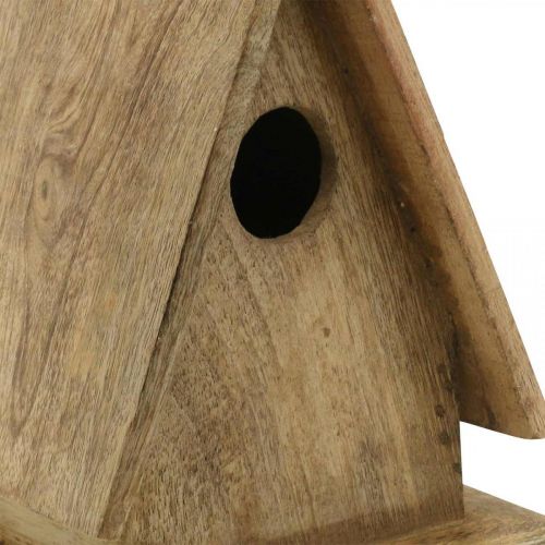 Nichoir déco, nichoir à poser bois naturel H21cm