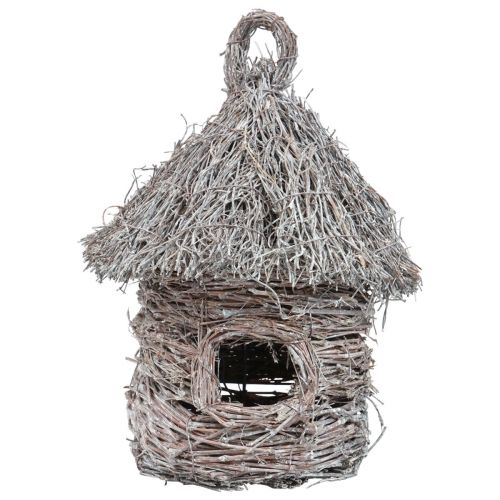 Floristik24 Cabane à oiseaux décorative bois métal cabane dans les arbres décorative Ø17cm H26cm