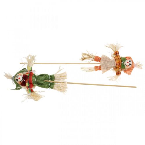 Floristik24 Épouvantail à décorer sur bâton décoration d&#39;automne 24 pcs