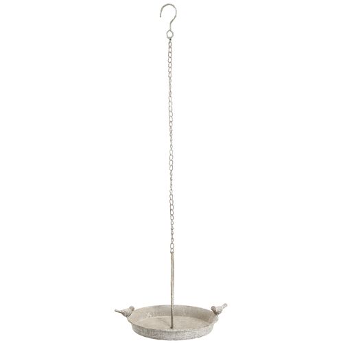 Article Bain d'oiseaux en métal avec coeur à suspendre antique Ø21,5cm