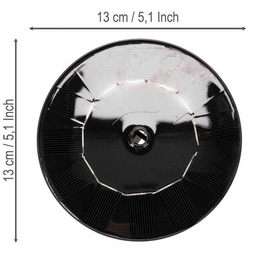 Fontaine solaire pour bain d’oiseaux, diamètre 13 cm, avec 4 embouts de pulvérisation | Floristik24.fr