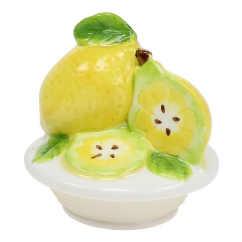 Floristik24 Pot de conservation avec couvercle citron 15,5cm