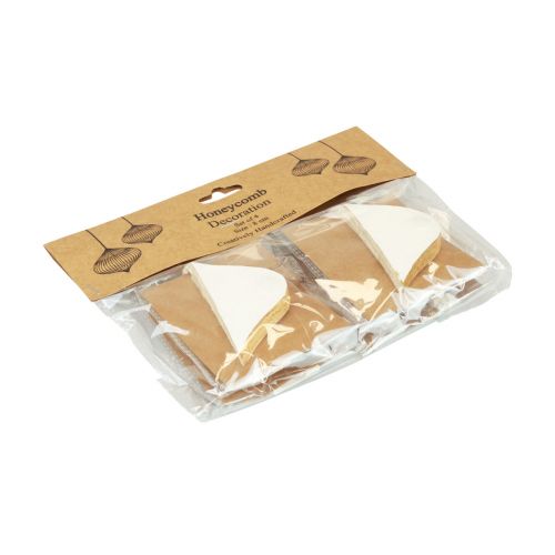 Article Boules en nid d&#39;abeille boules en nid d&#39;abeille oignon blanc doré Ø8cm 4 pcs