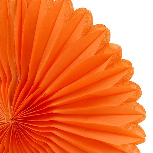 Floristik24 Fleur en papier alvéolé, orange, Ø 20 cm 3 p.