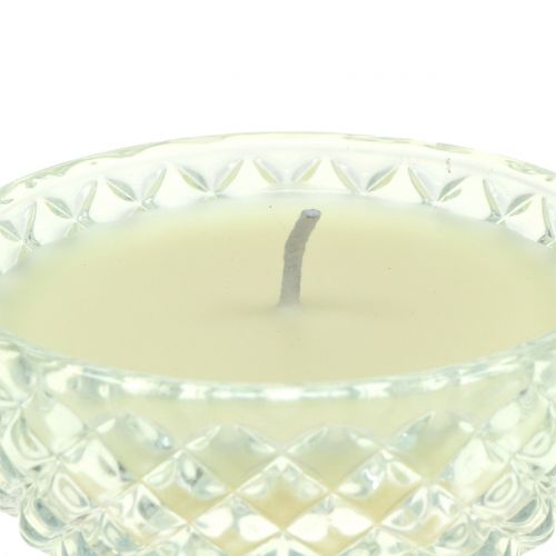 Floristik24 Bougie parfumée avec verre vanille Ø10 cm