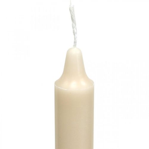 Article Bougies en cire PURE bougies en bâton crème Sahara 250/23mm cire naturelle 4 pcs