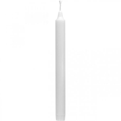 Floristik24 Bougies en cire PURE bougies en bâton blanc 250/23mm cire naturelle 4 pcs