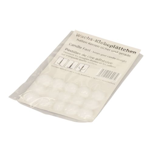 Article Plaques adhésives en cire pour bougies plaques adhésives blanches 15 pièces