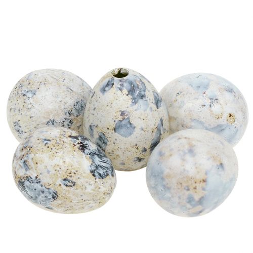 Floristik24 Oeufs de caille blanc marbré 3,5cm - 4cm 50 pcs
