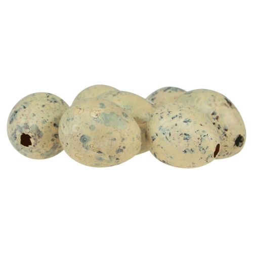 Floristik24 Oeufs de caille décoration Oeufs soufflés de Pâques crème 3cm 50 pcs