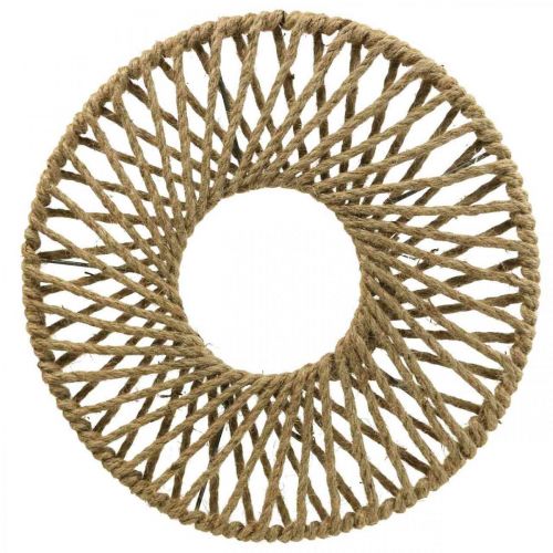Floristik24 Décoration murale style Boho, ruban de jute décoratif Ø38cm
