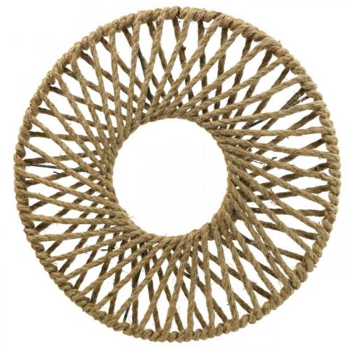 Floristik24 Décoration murale style Boho, ruban de jute décoratif Ø38cm