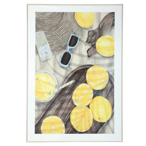 Article Décoration murale tableau de décoration d&#39;été avec limonade au citron 40×60cm
