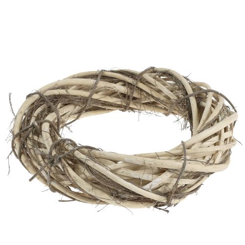 Floristik24 Couronne en osier avec branchages Ø 30 cm