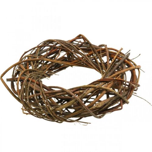 Floristik24 Couronne de saule couronne décorative naturelle composée de branches Ø40cm