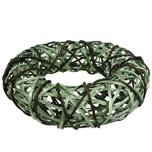 Floristik24 Couronne de saule vert moyen Ø33cm