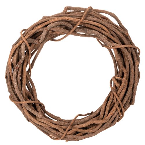 Couronne en osier naturel 40 cm pour créations florales acheter | Floristik24.fr