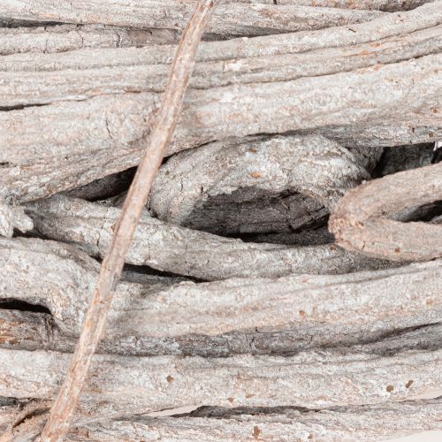 Couronne en branches de saule blanchies 40 cm | Floristik24.fr