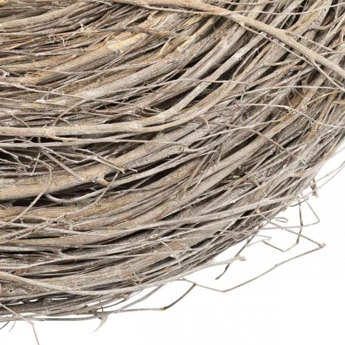 Floristik24 Couronne de saule blanc couronne décorative couronne nid table couronne Ø42cm