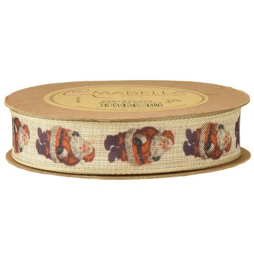 Article Ruban de Noël rustique Père Noël 25 mm 15 m