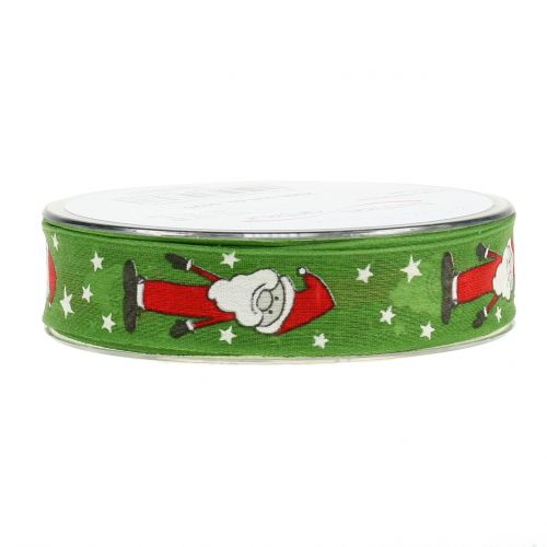 Floristik24 Ruban de Noël avec Père Noël 25mm 20m